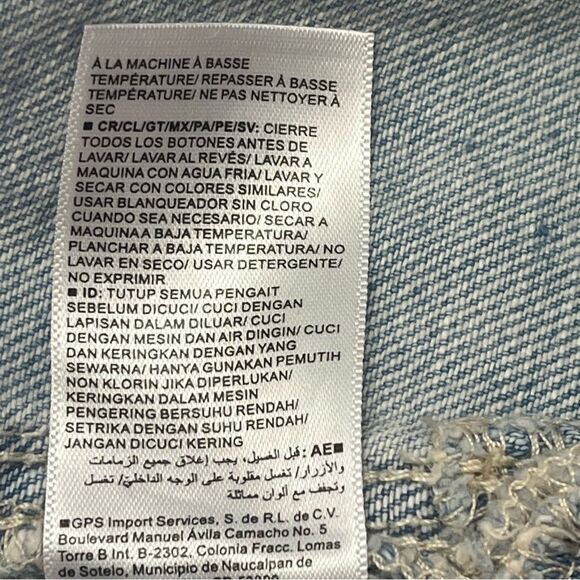 New with Tags Old Navy Girls Blue Denim Cut-Off Overall Shorts Size XL (14-16) - Picture 6 of 6